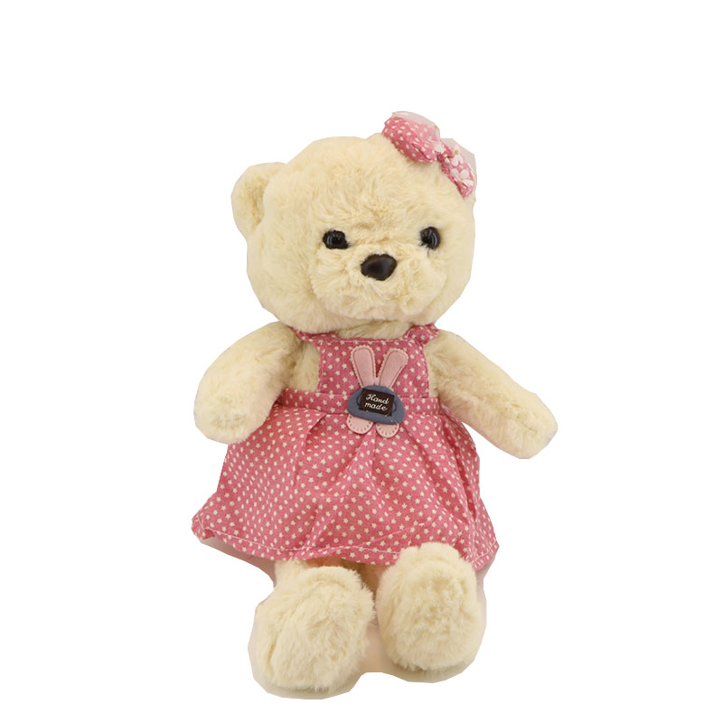 خرس لباس خالدار 35 سانت  خرس لباس خالدار 35 سانت